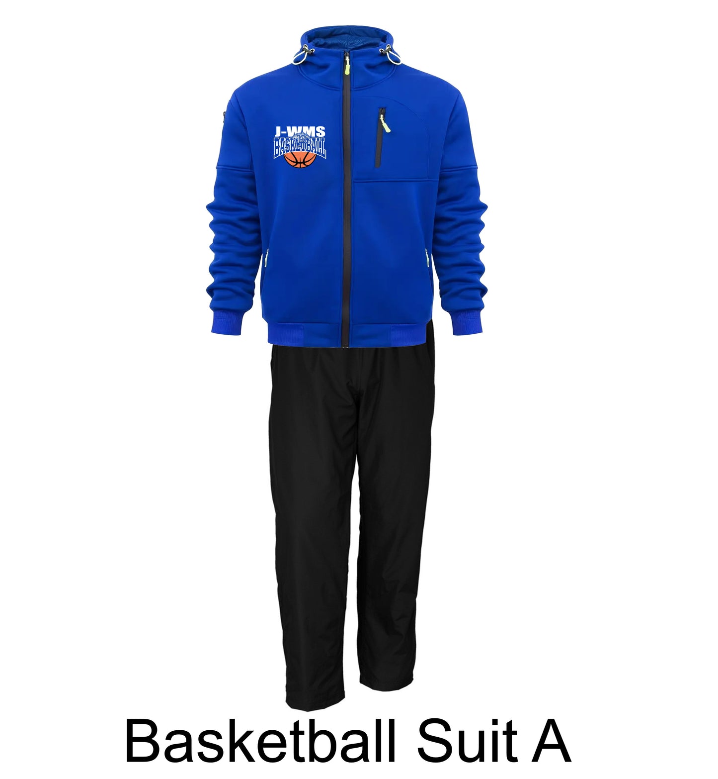 J-WMS Boys Basketball Team Sweatsuit Design A