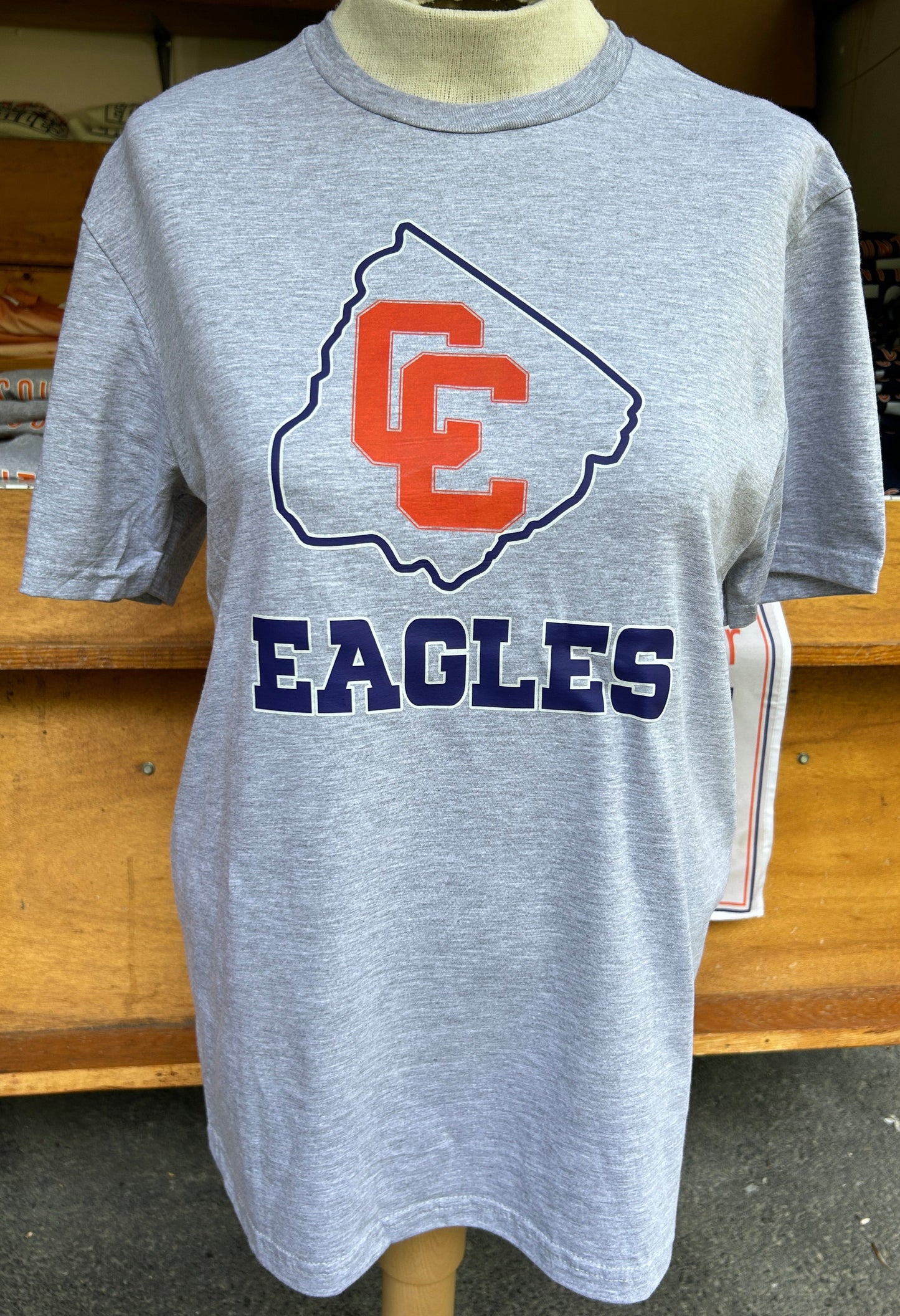 EAA CC Eagles Short Sleeve T-Shirt Logo Design 1