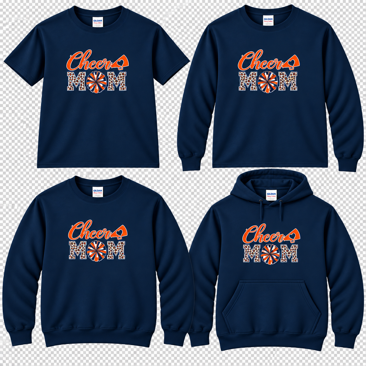 CCYCL Navy Leopard Cheer Mom