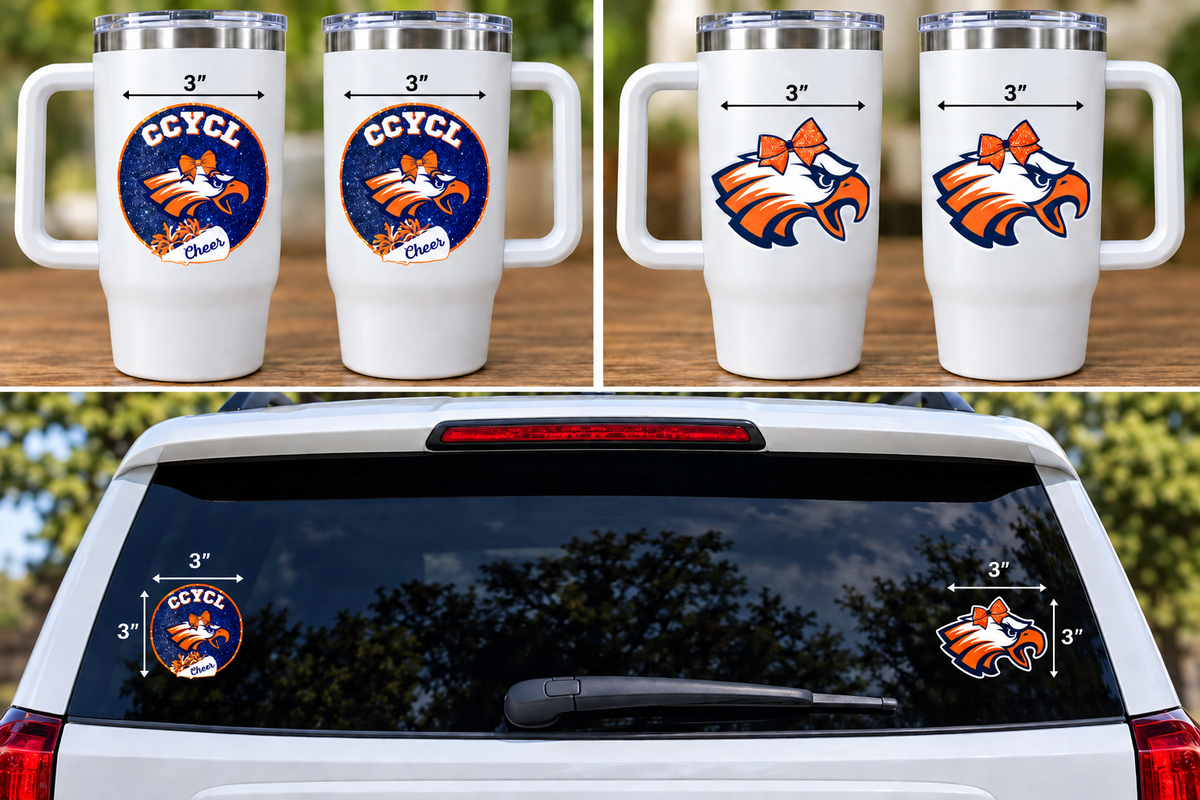 CCYCL 3" Decals