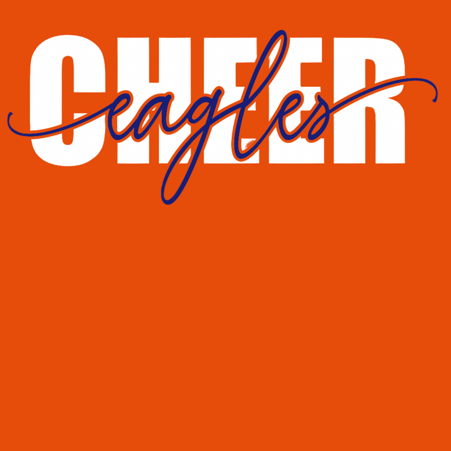 EAA Cheer Long Sleeve T-Shirt Logo Design 1