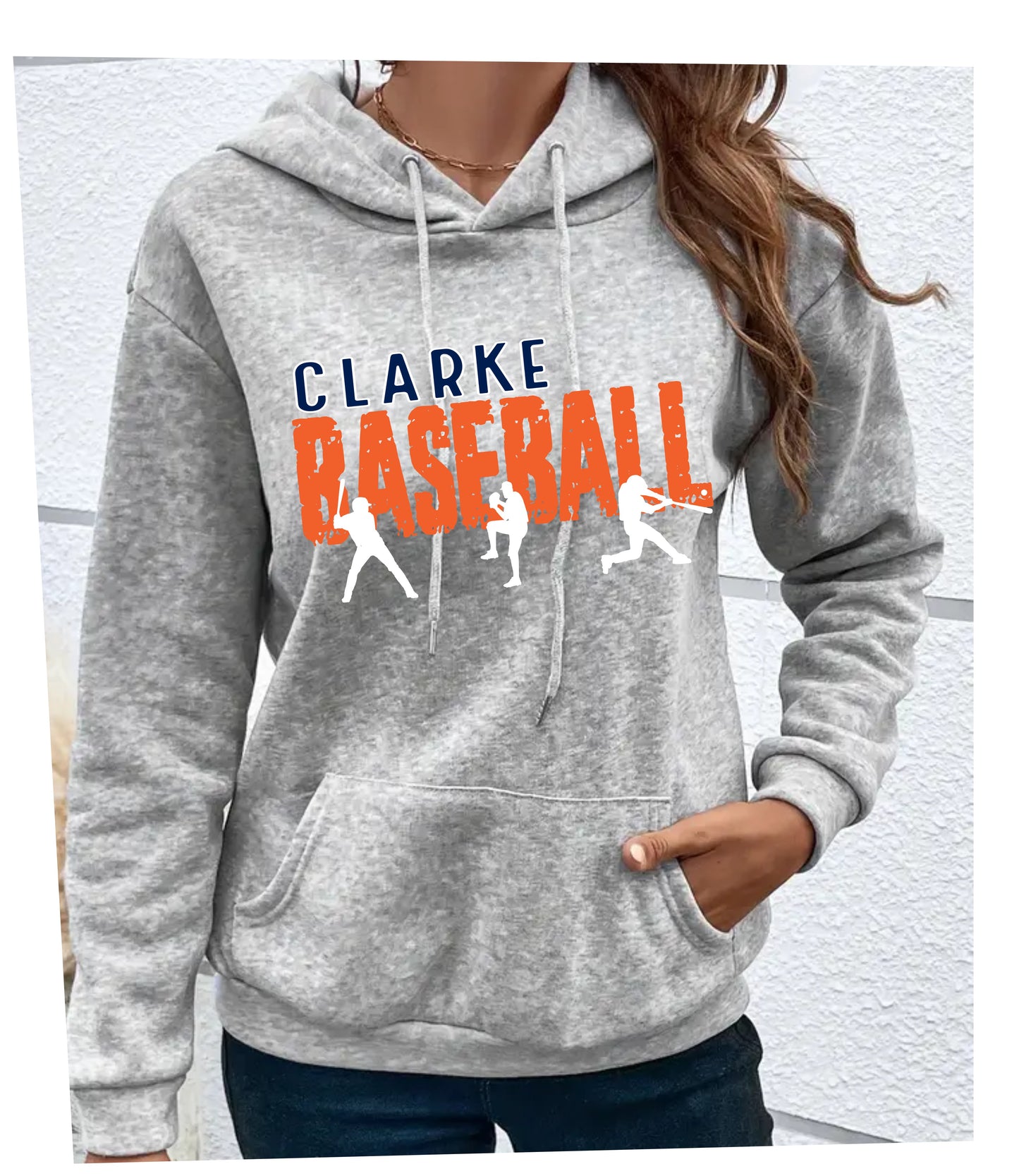 CCHS Baseball Hoodie Women's Fit CC Logo Design 2