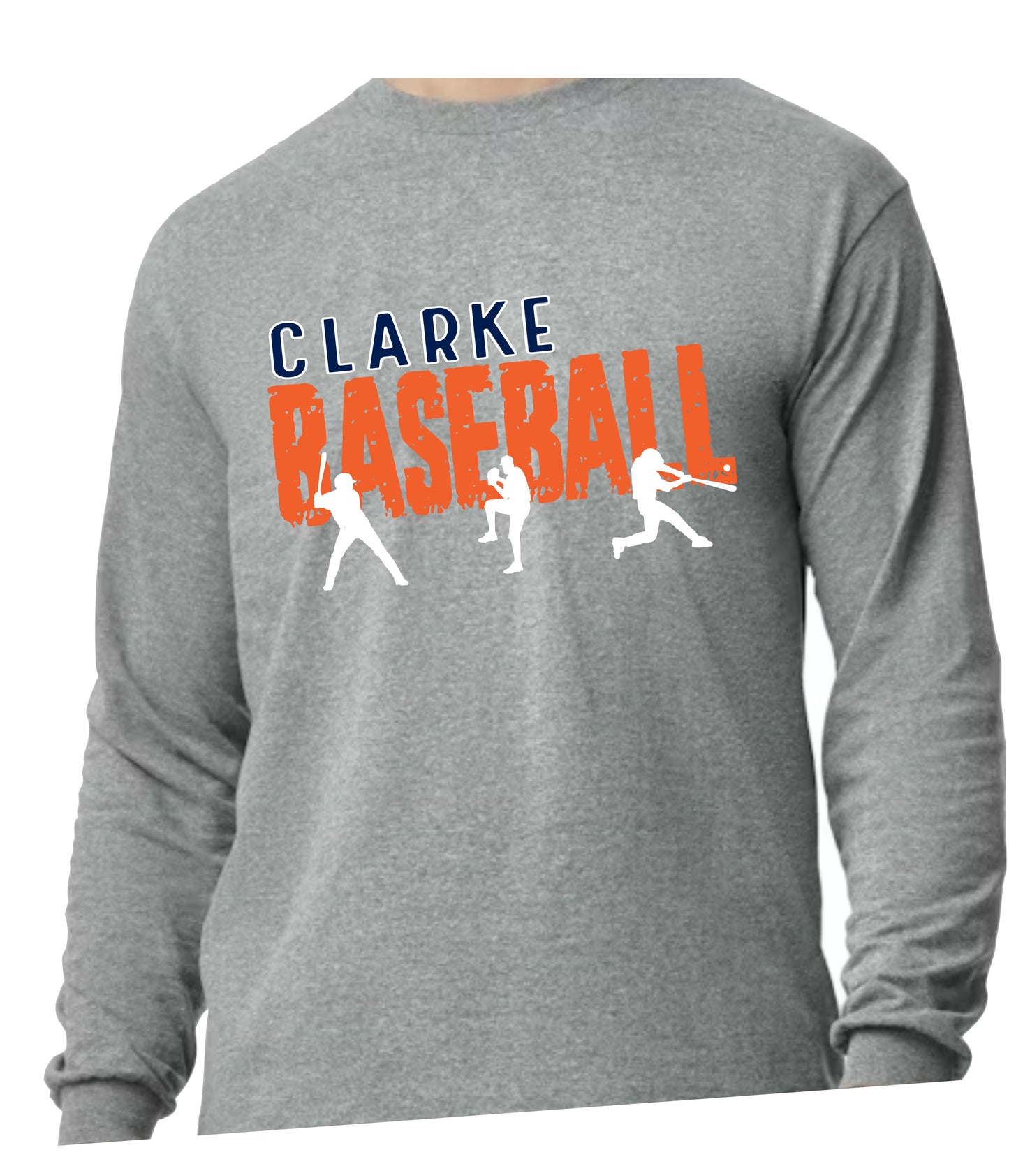 EAA Baseball Long Sleeve T-Shirt CC Logo Design 2