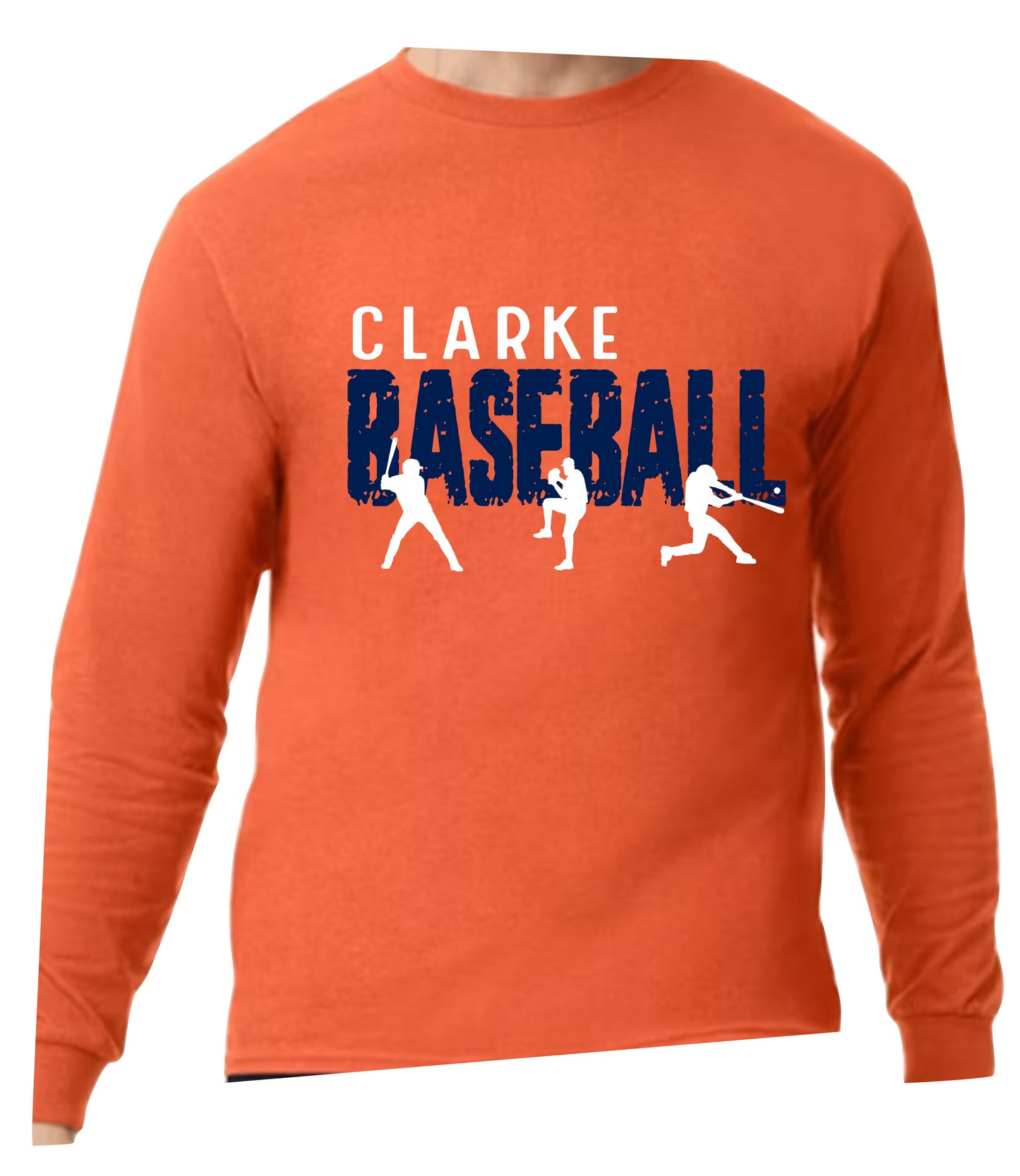 EAA Baseball Long Sleeve T-Shirt CC Logo Design 2