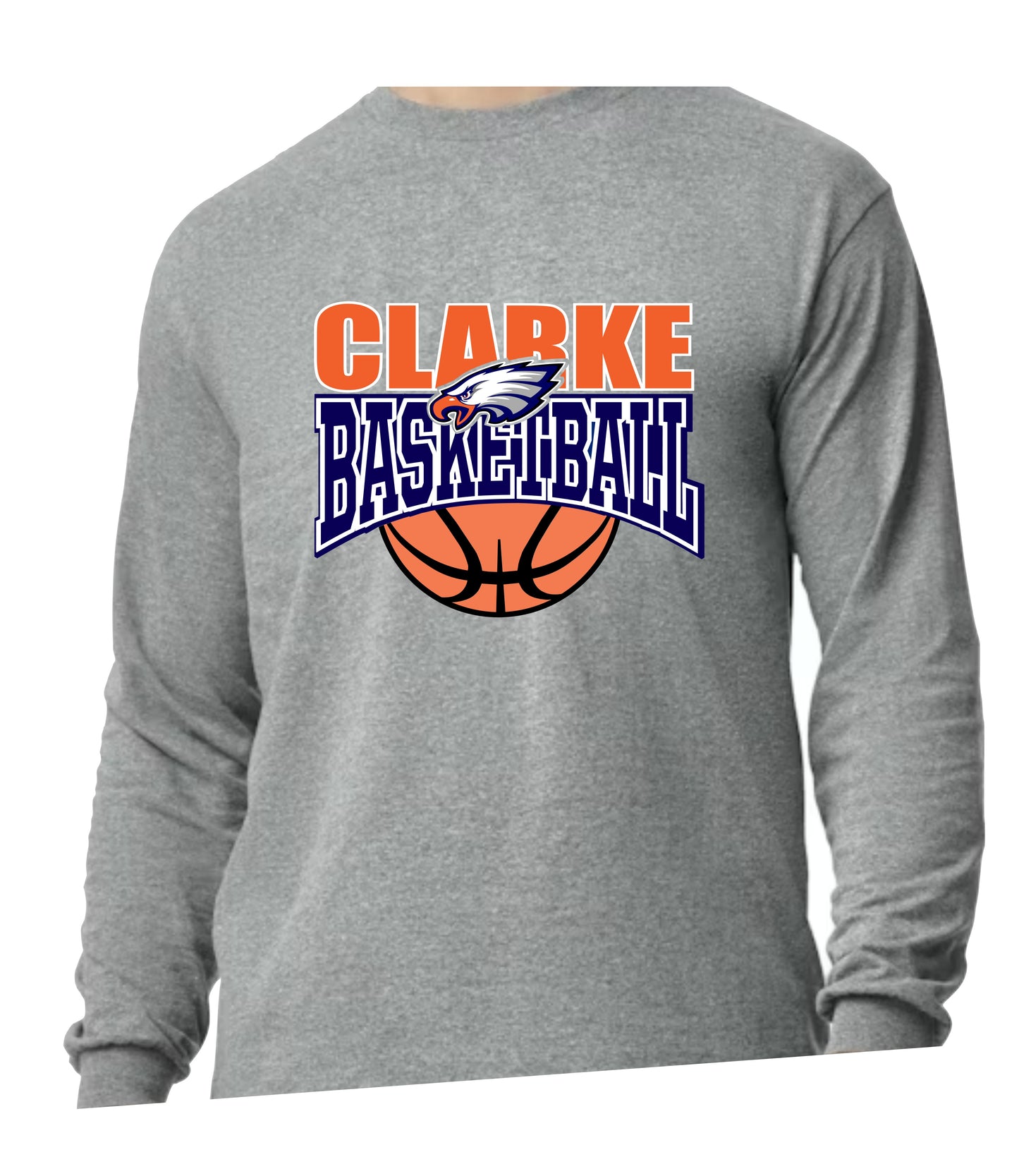 CCHS Basketball Long Sleeve T-Shirt Logo Design 1