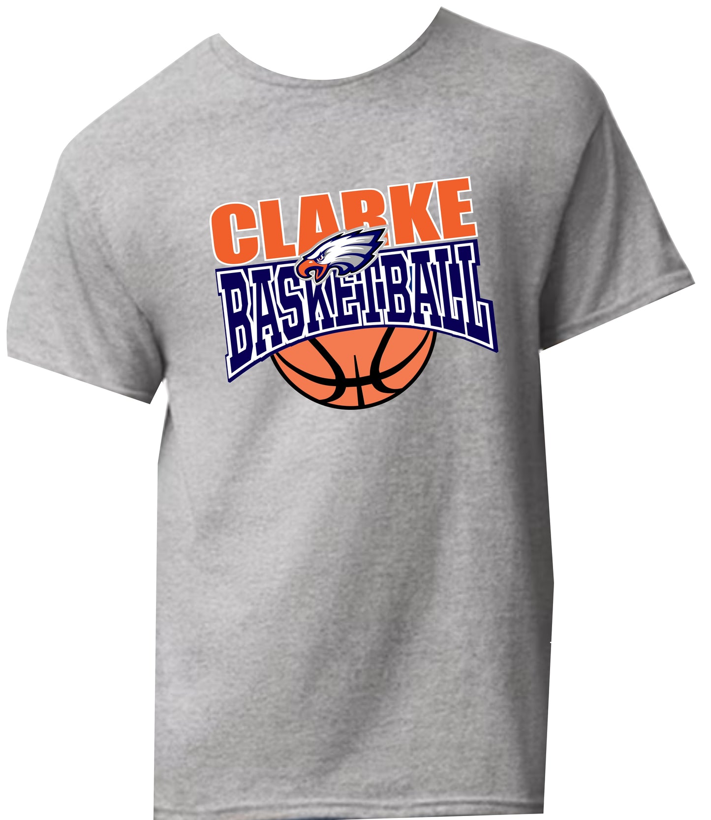 CCHS Basketball Short Sleeve T-Shirt Logo Design 1