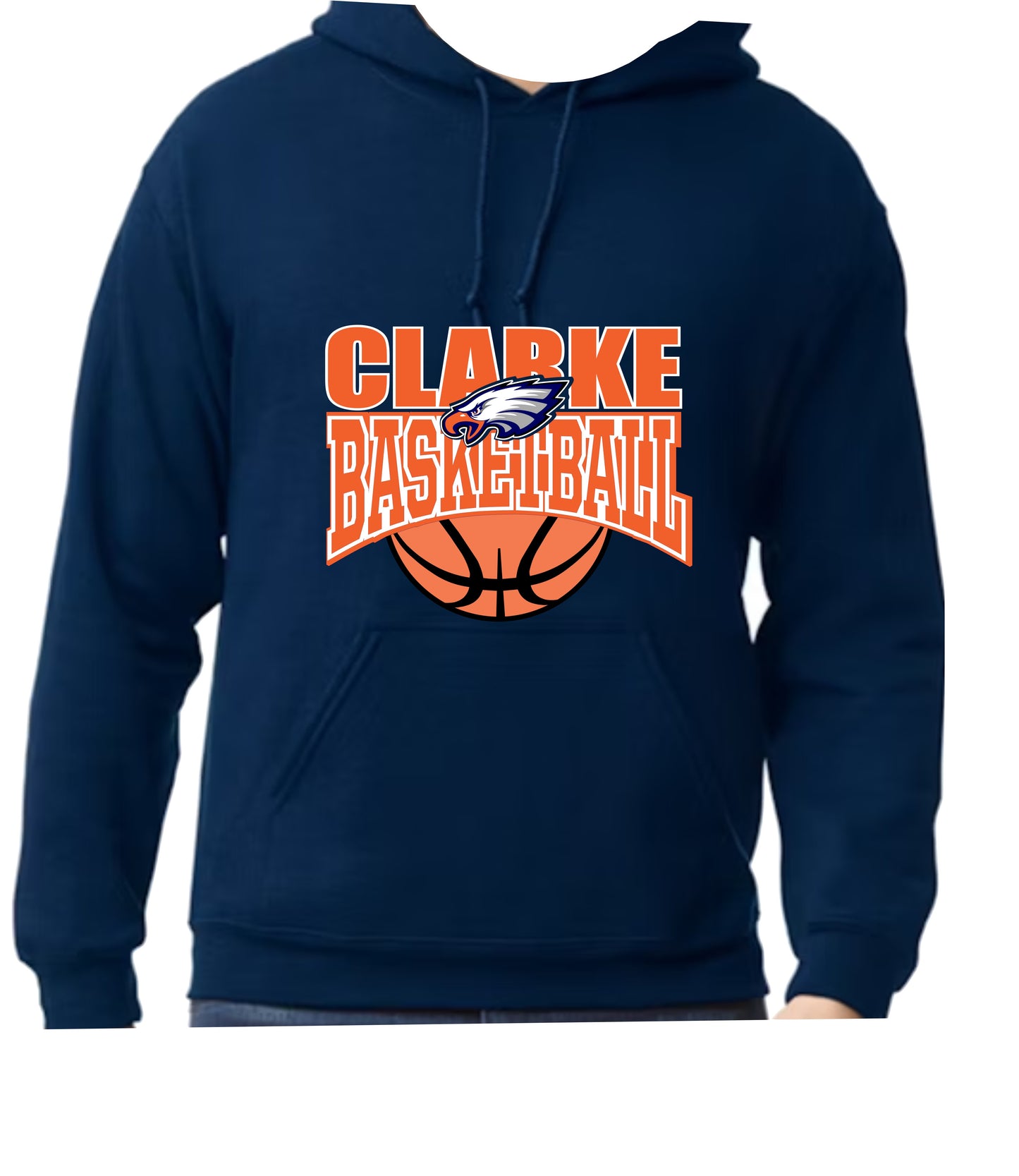 CCHS Basketball Hoodie Women's Fit Logo Design 1