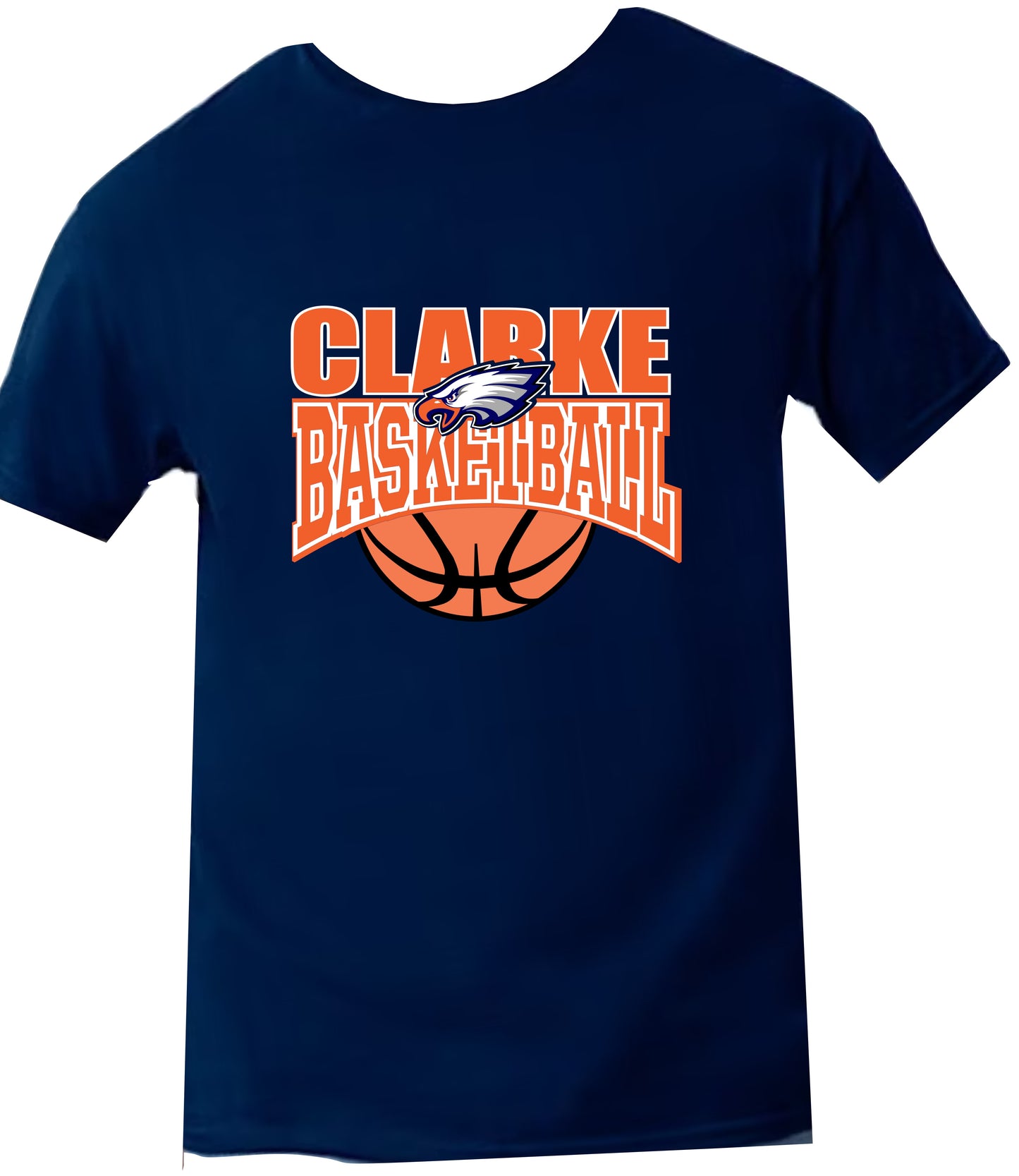 CCHS Basketball Short Sleeve T-Shirt Logo Design 1