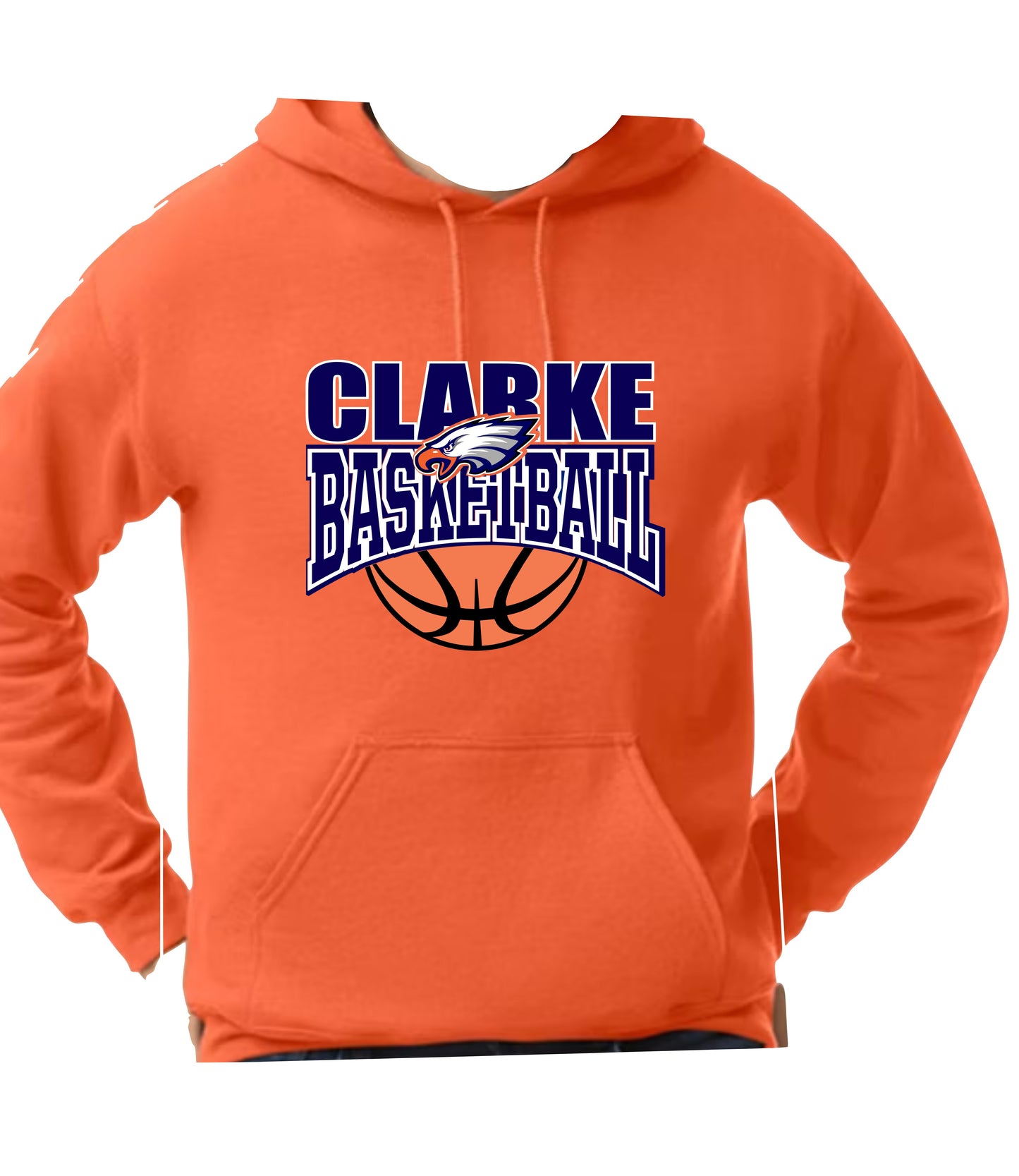CCHS Basketball Hoodie Women's Fit Logo Design 1