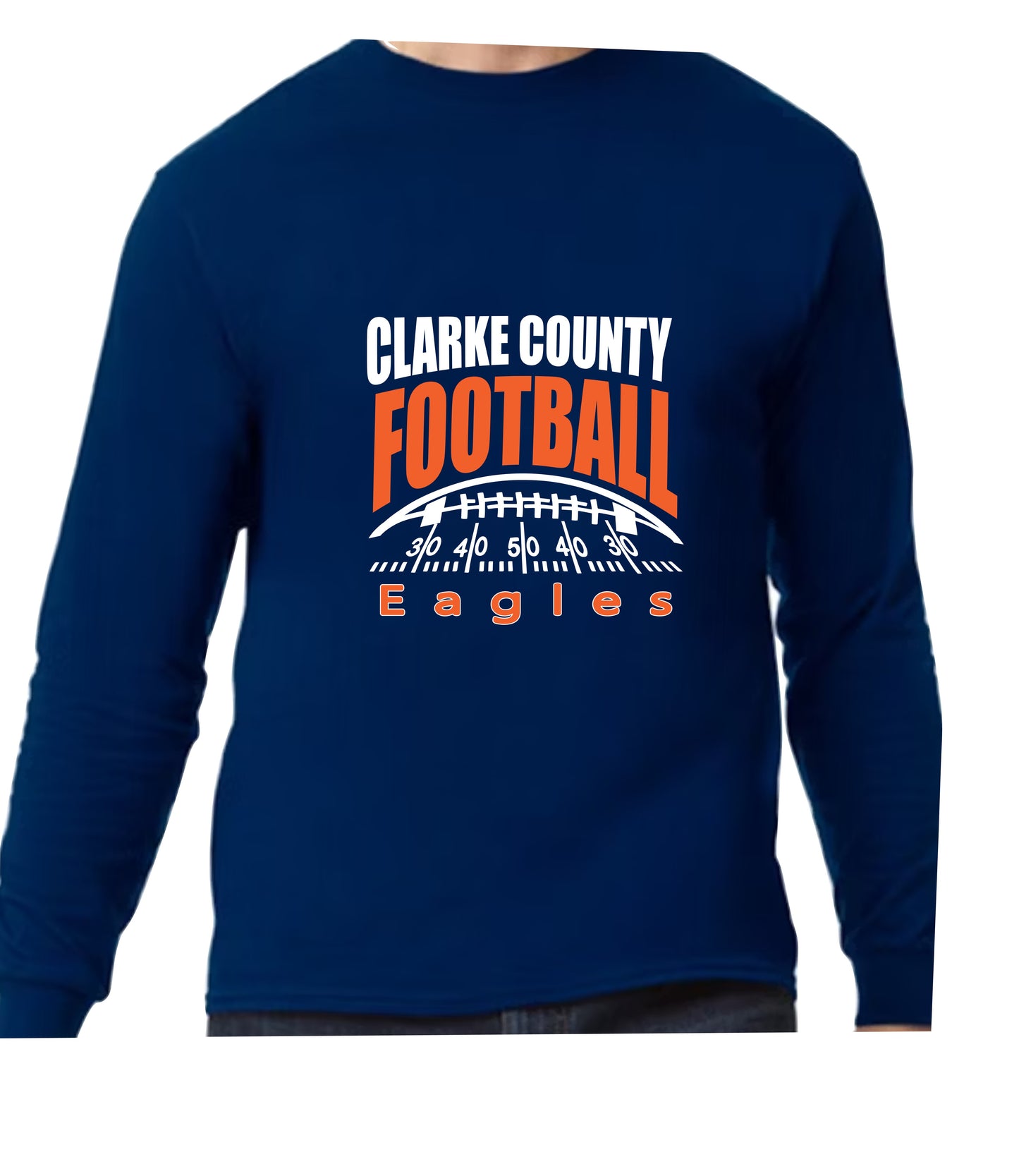 EAA Football Long Sleeve T-Shirt Logo Design 1
