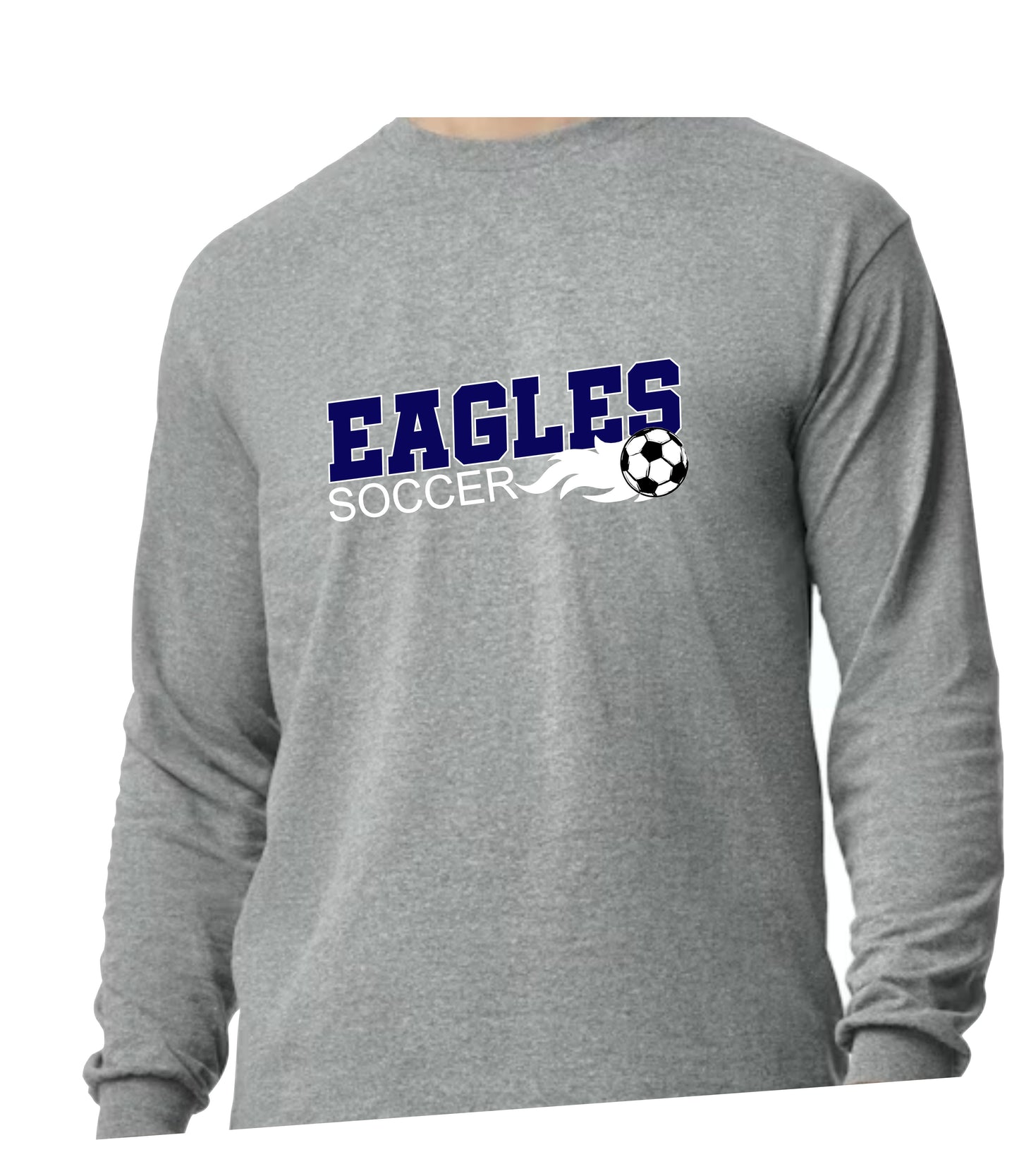 CCHS Soccer Long Sleeve T-Shirt Logo Design 3