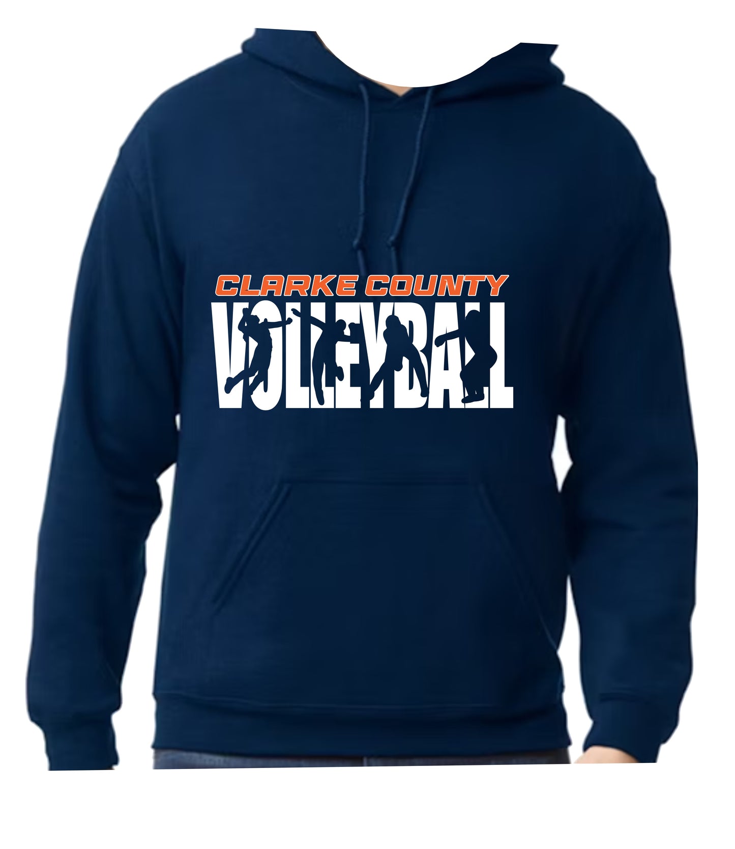 EAA Volleyball Hoodie Unisex Fit Logo Design 5