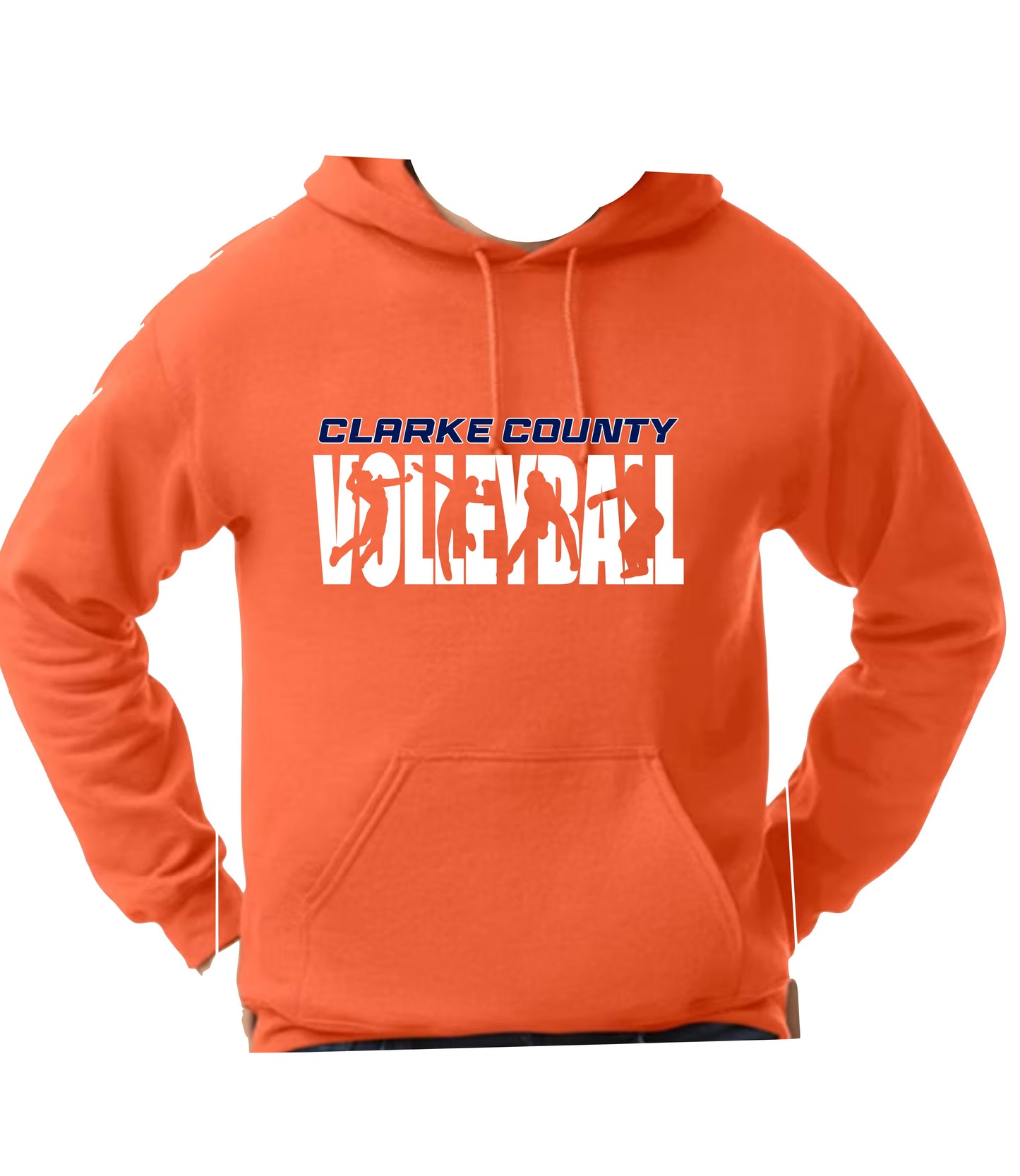 EAA Volleyball Hoodie Unisex Fit Logo Design 5