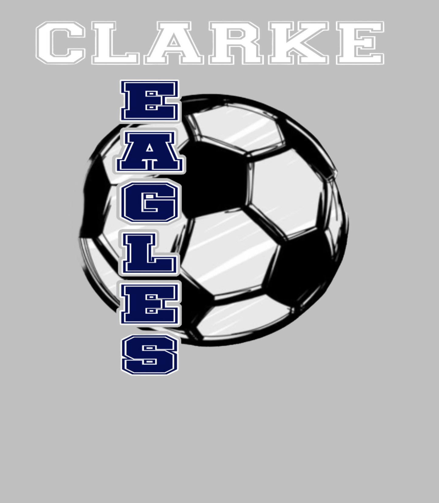 CCHS Soccer Hoodie Women's Fit Logo Design 4