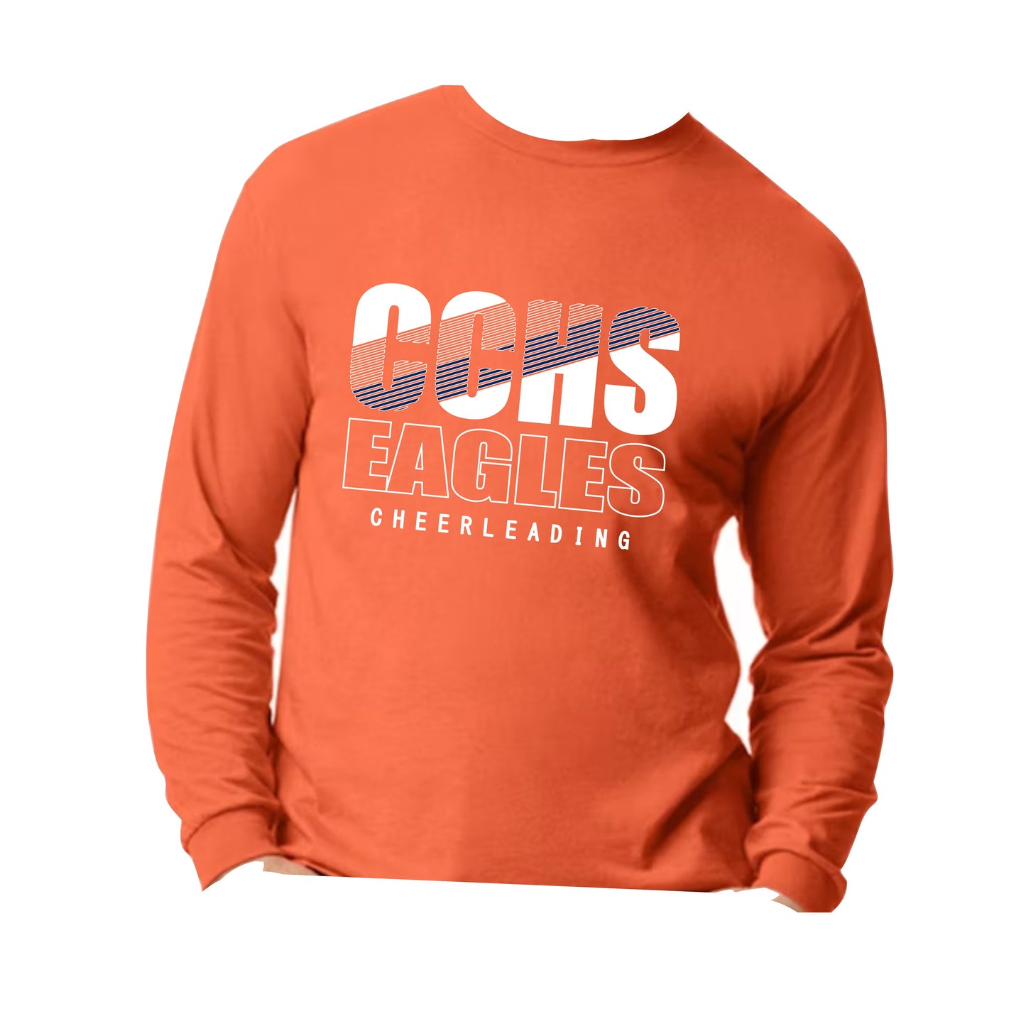 CCHS Cheer Long Sleeve T-Shirt Logo Design 2