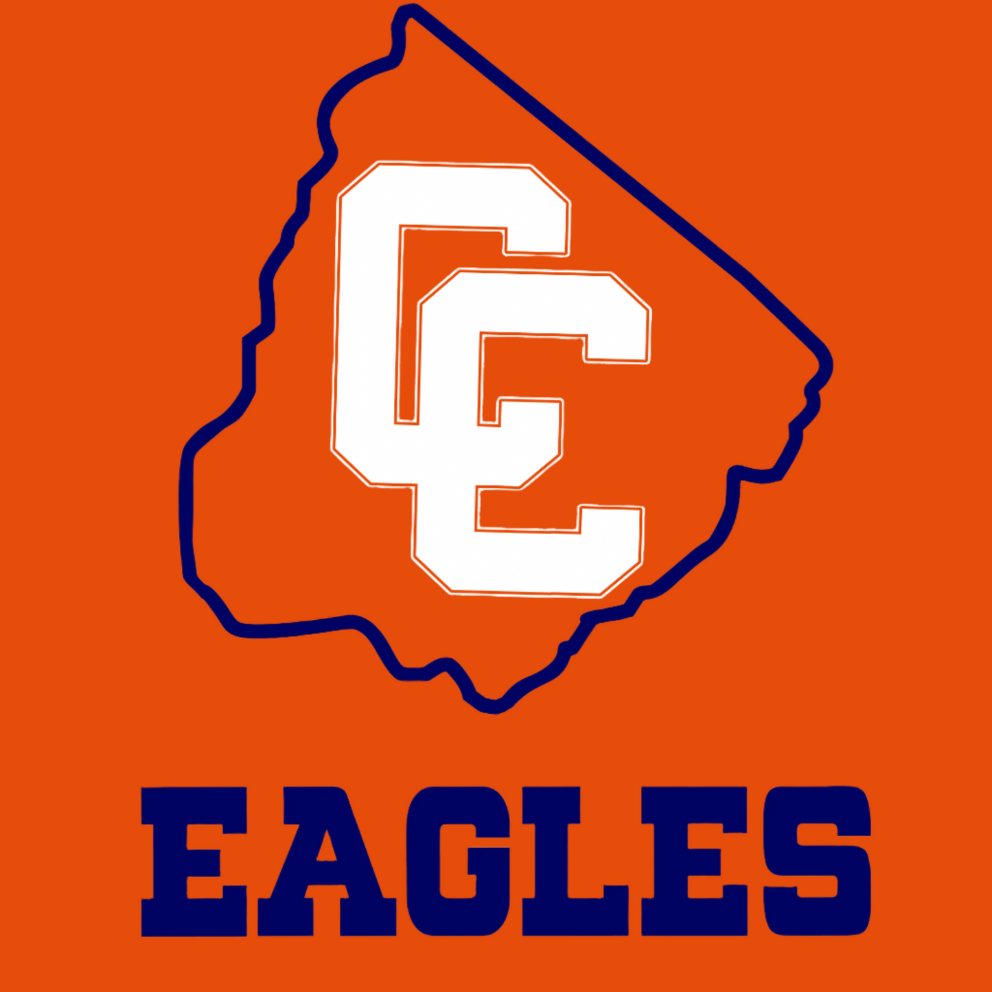 CCHS CC Eagles Short Sleeve T-Shirt Logo Design 1