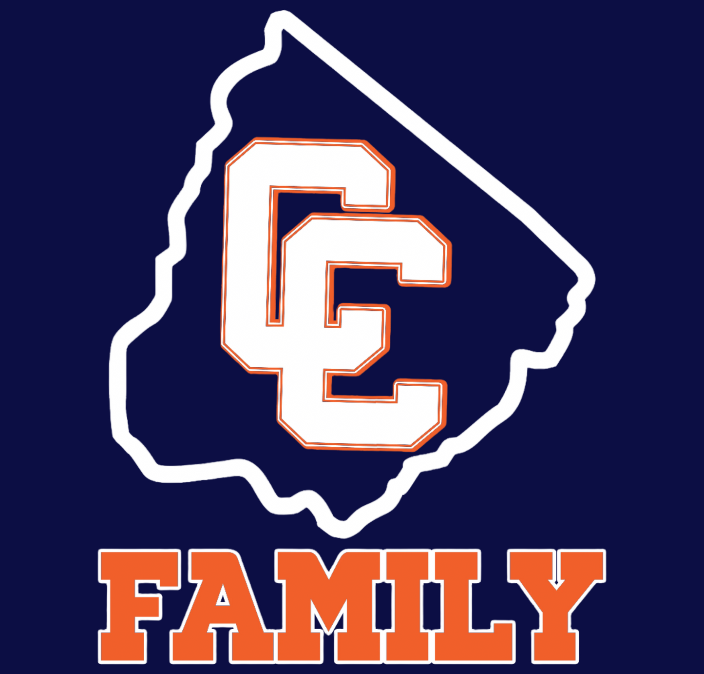 EAA CC Family Long Sleeve T-Shirt Logo Design 1