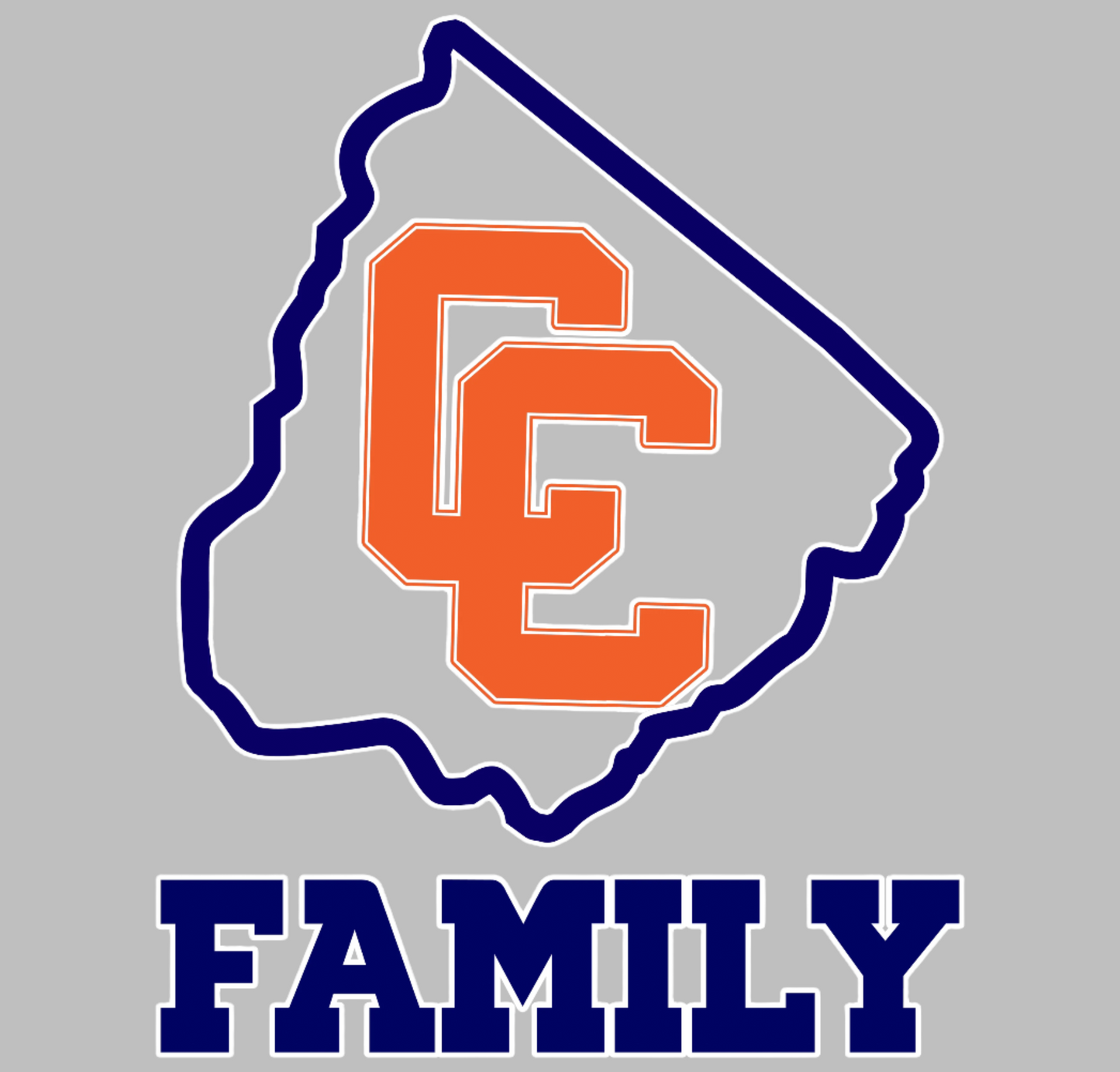 EAA CC Family Long Sleeve T-Shirt Logo Design 1