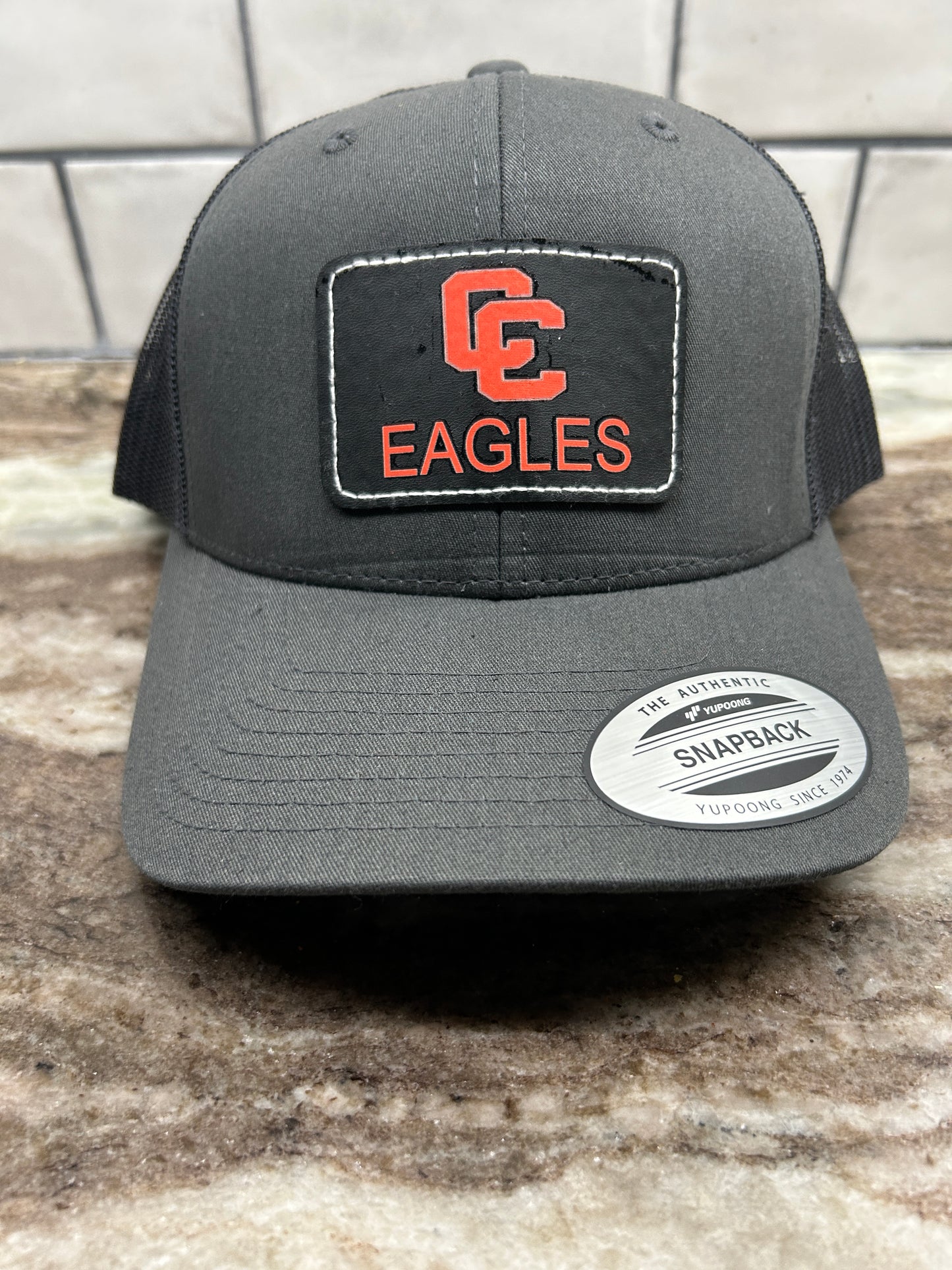 CCHS CC Eagles Hat Black Mesh