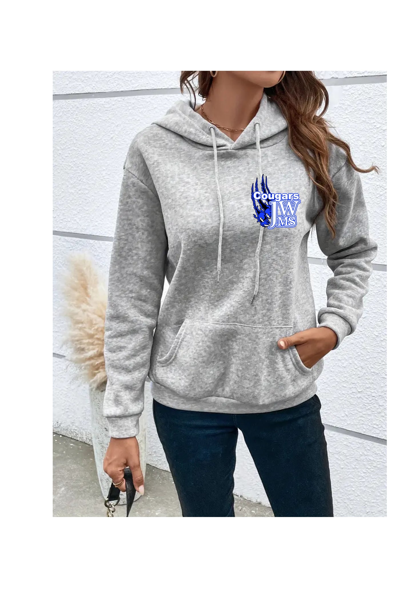 J-WMS Cougar Claw Pocket Design Hoodie Women's Fit