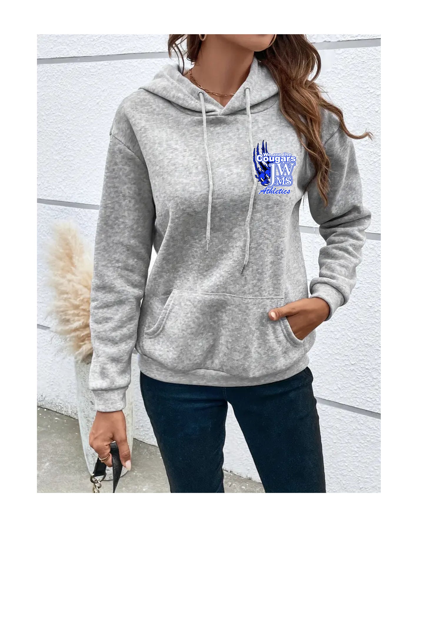 J-WMS Cougar Claw Pocket Design Hoodie Women's Fit