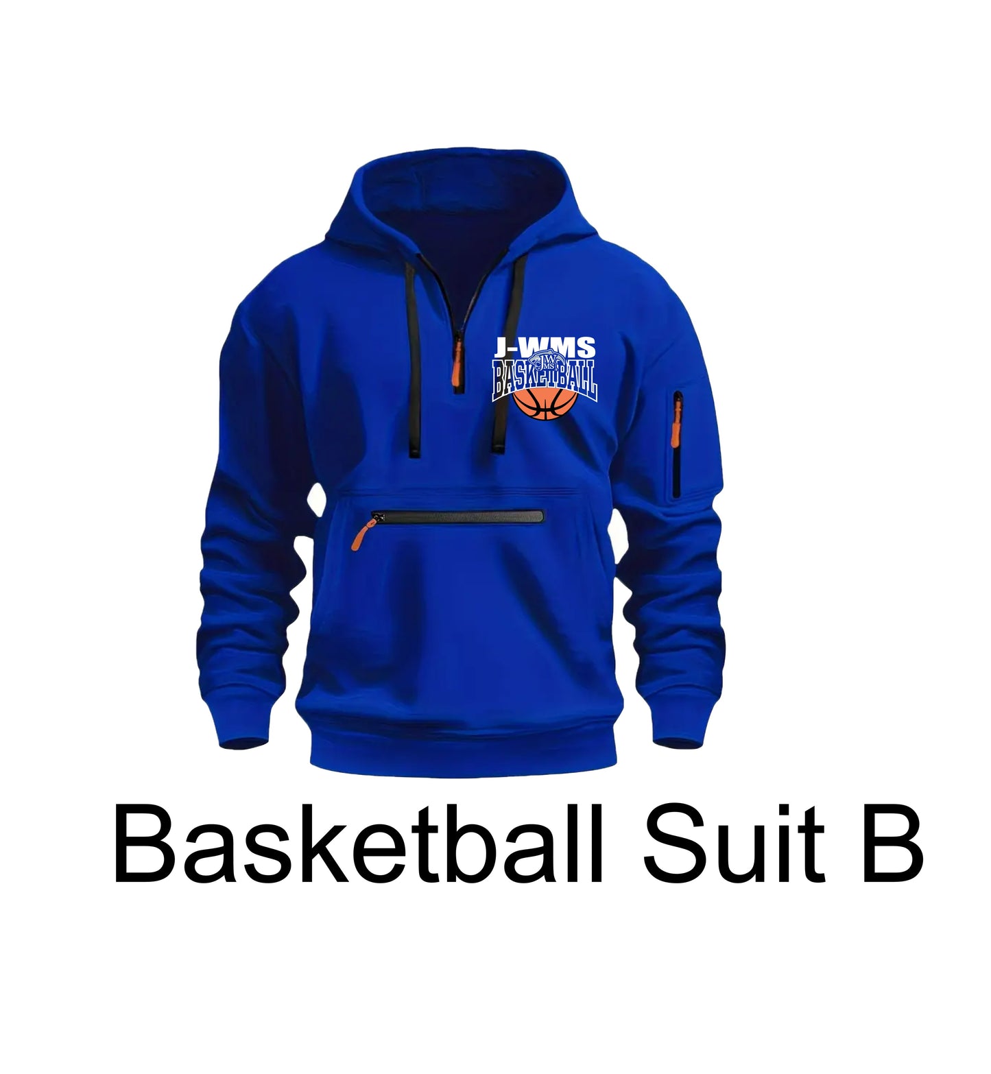 J-WMS Boys Basketball Team Sweatshirt Design B