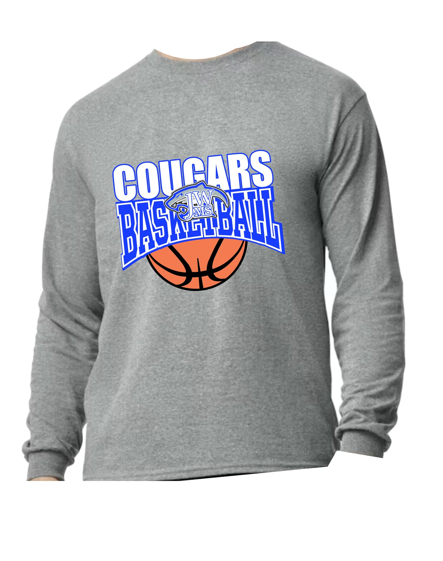 J-WMS Basketball Long Sleeve T-Shirt Design 1