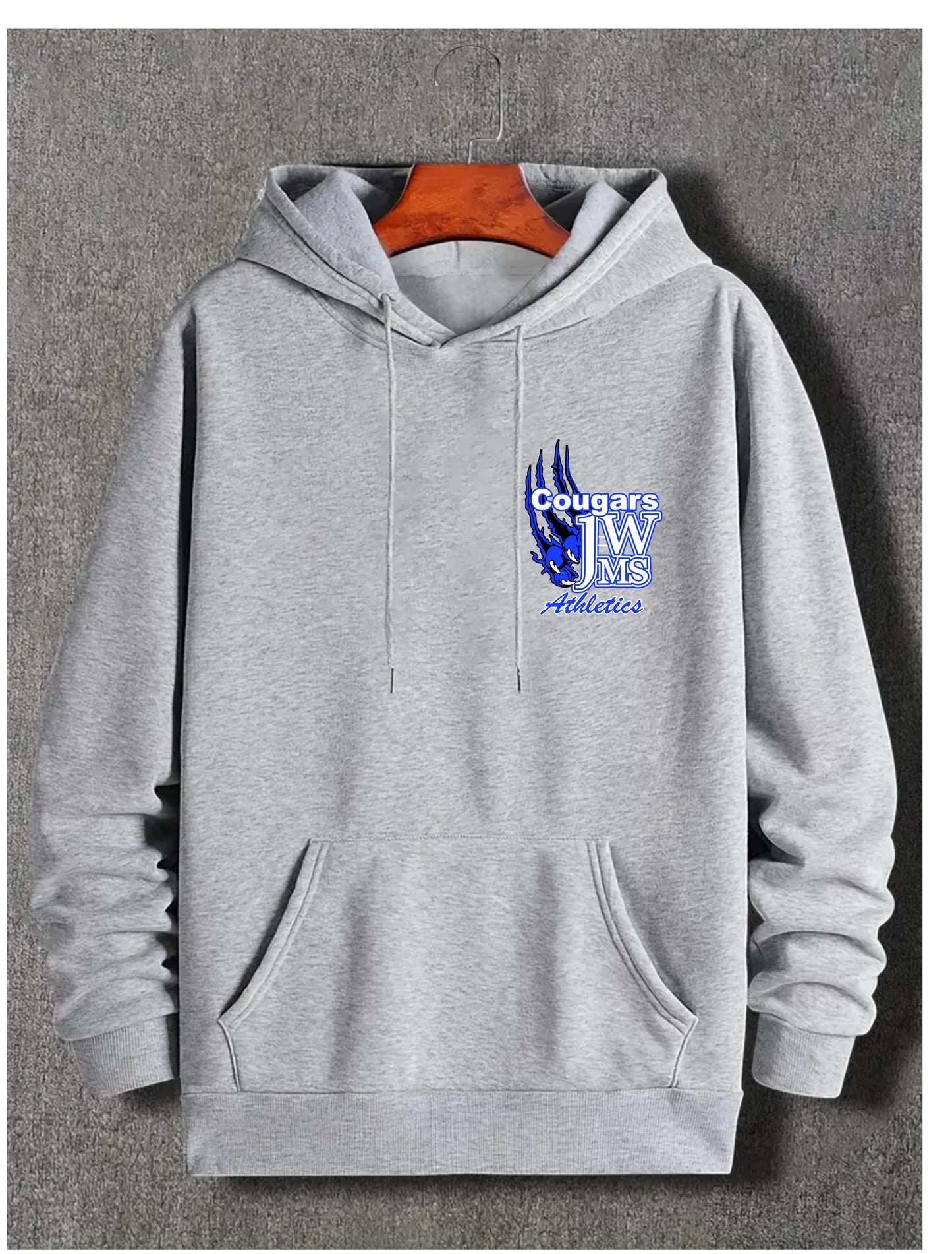 J-WMS Cougar Claw Pocket Design Hoodie Unisex Fit