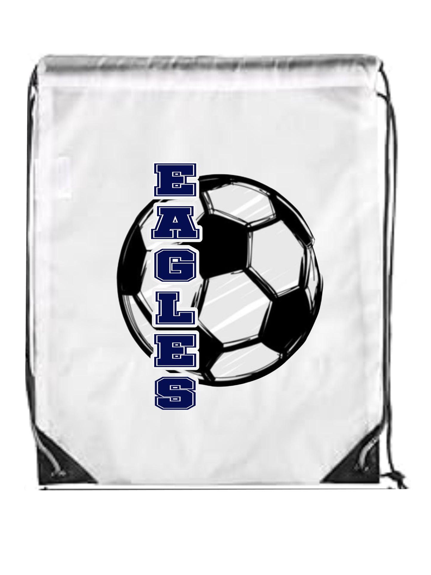 CCHS Soccer String Backpack Logo Design 4 Navy