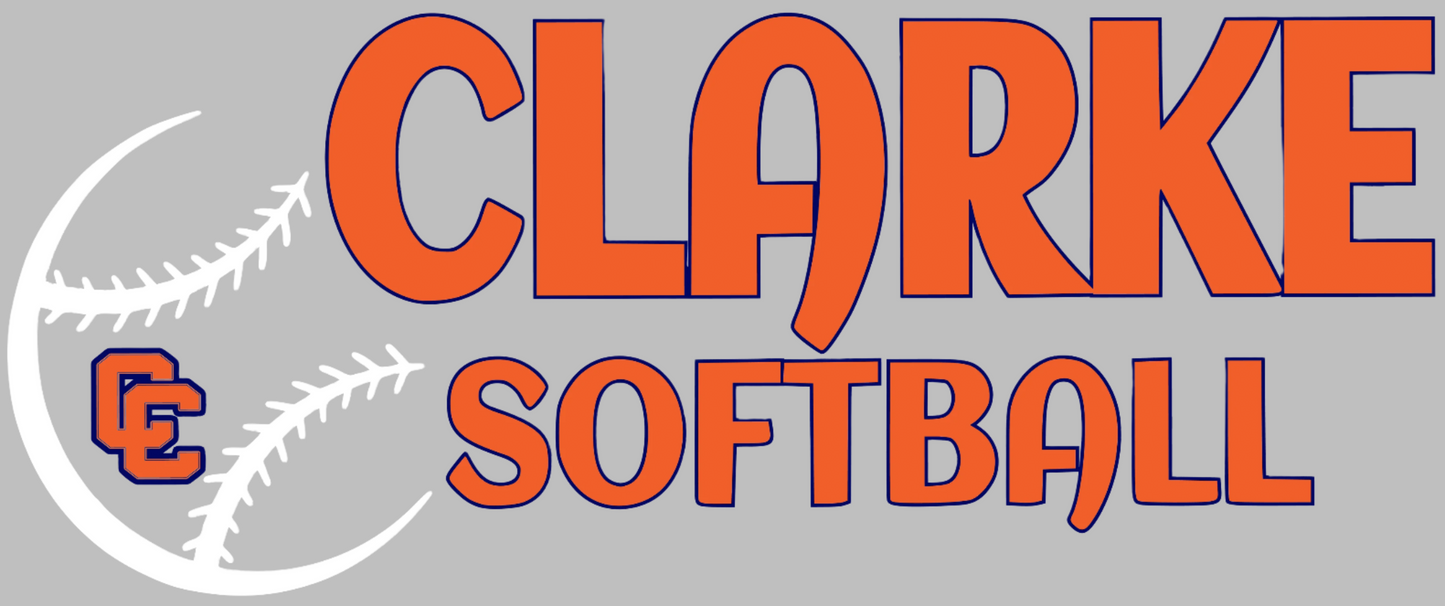 CCHS Softball Long Sleeve T-Shirt CC Logo Design 1