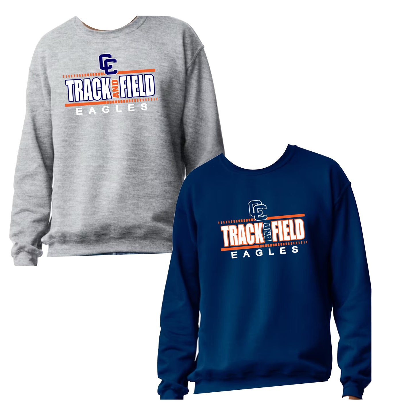 CCHS Track and Field Crewneck Sweatshirt Design 2