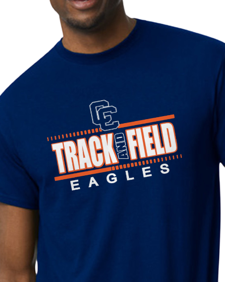 CCHS Track and Field Performance Dri-Fit Short Sleeve T Shirt Design 2