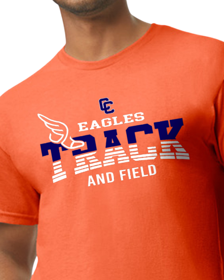 CCHS Track and Field Short Sleeve T Shirt Design 1