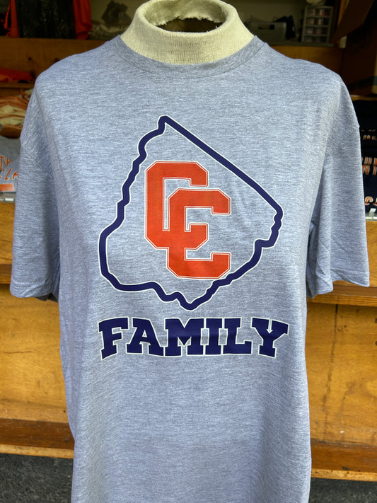 EAA CC Family Short Sleeve T-Shirt Logo Design 1