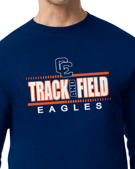 CCHS Track and Field Long Sleeve T Shirt Design 2