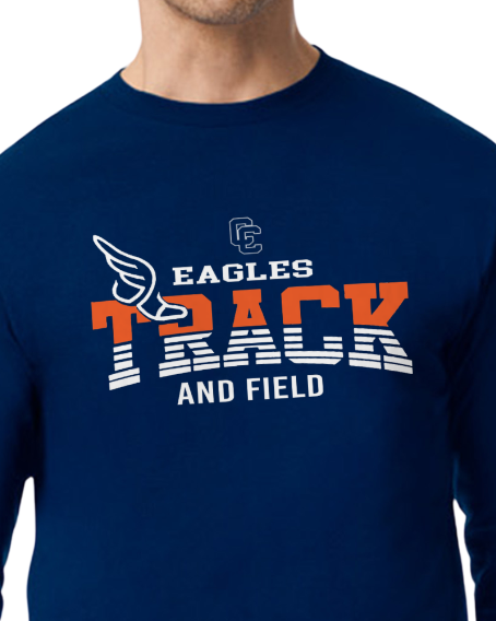 CCHS Track and Field Long Sleeve T Shirt Design 1