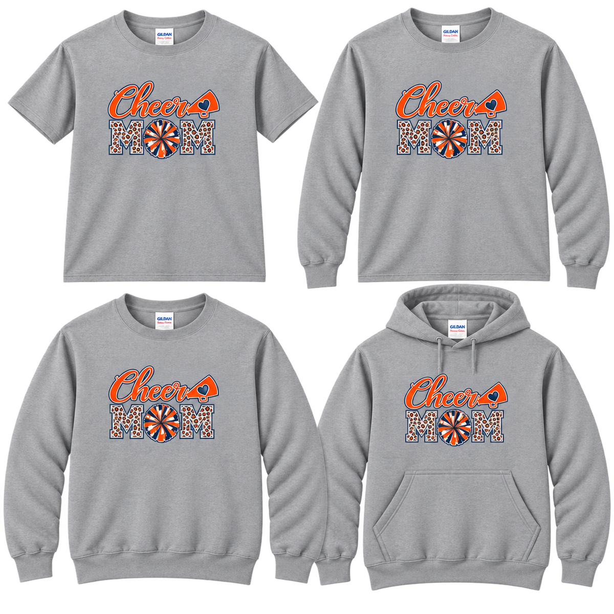 CCYCL Grey Leopard Cheer Mom