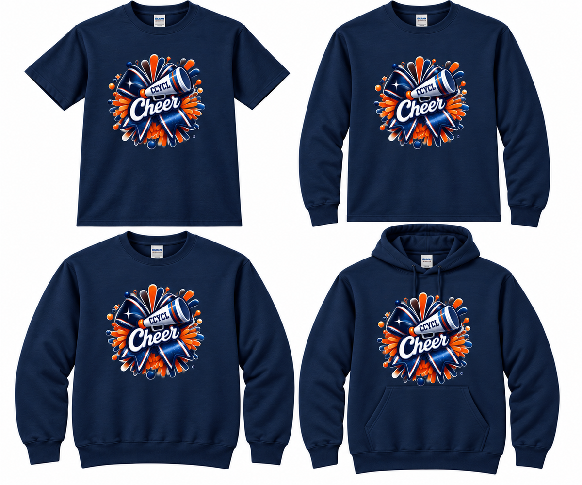 CCYCL Adult Navy Cheer Bow