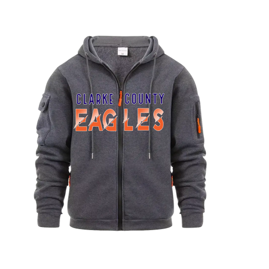 EAA Eagles Full Zip Hoodie Logo Design 4