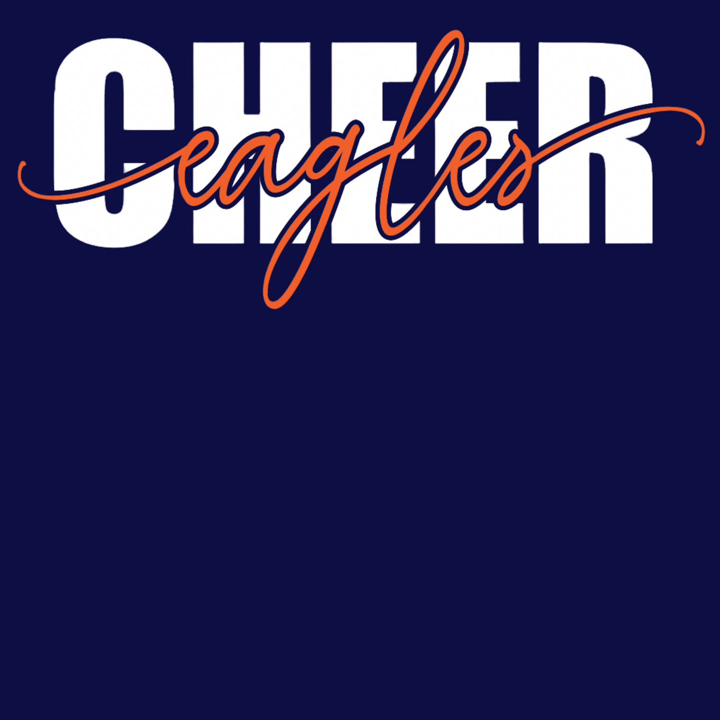 EAA Cheer Long Sleeve T-Shirt Logo Design 1