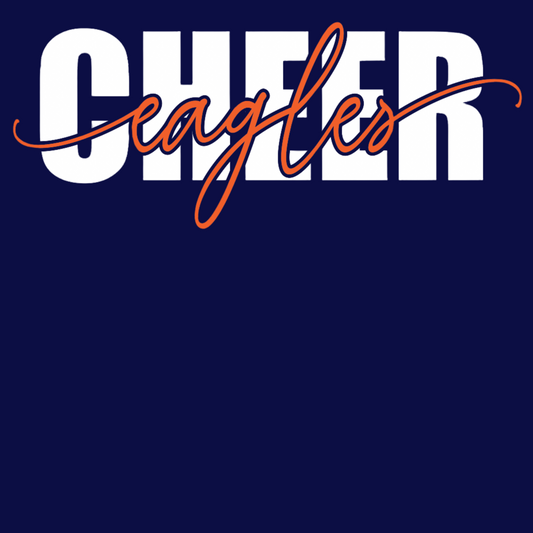 EAA Cheer Short Sleeve T-Shirt Logo Design 1