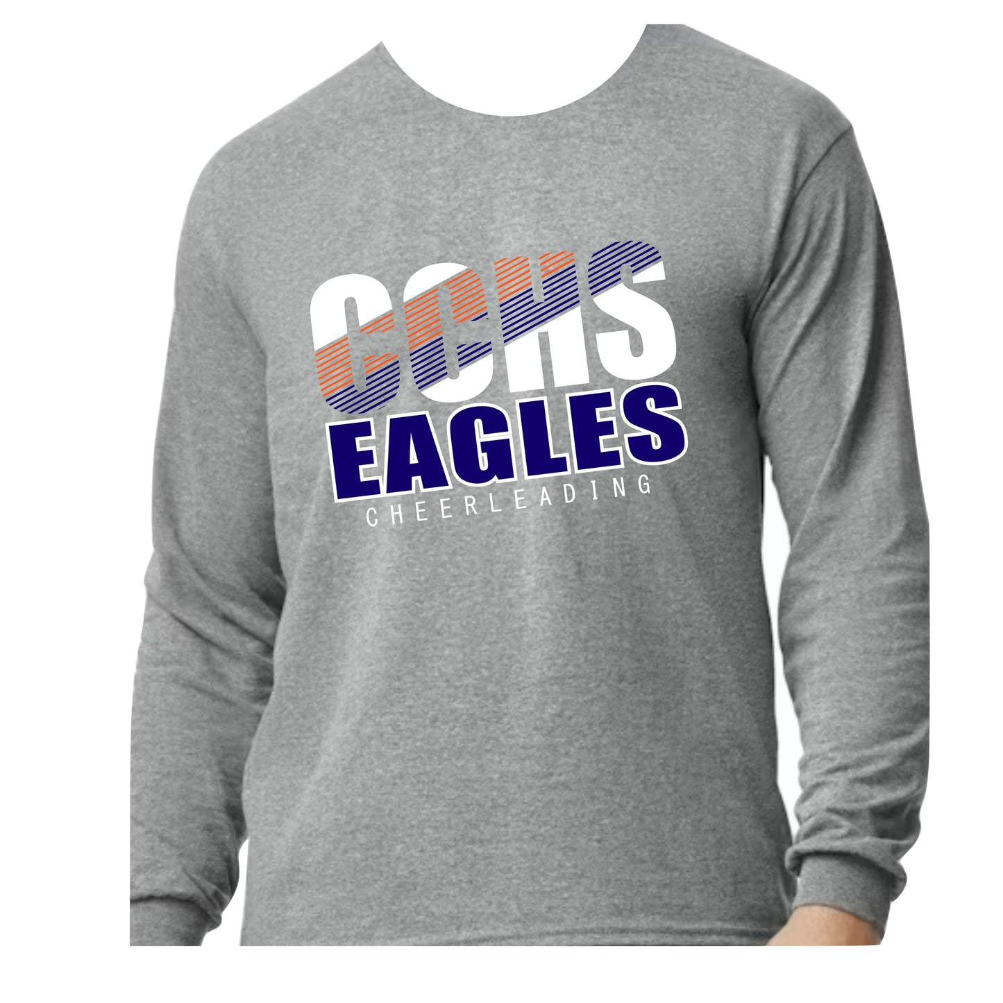 CCHS Cheer Long Sleeve T-Shirt Logo Design 2