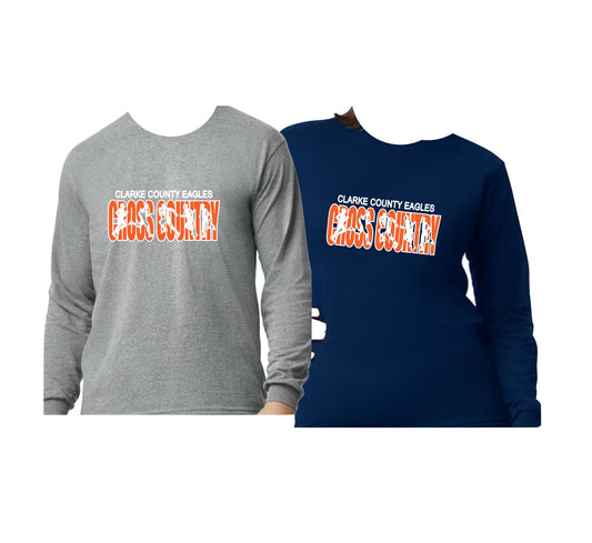 CCHS Cross Country Long Sleeve T-Shirt Logo Design 1