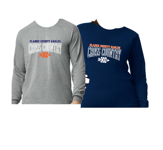 CCHS Cross Country Long Sleeve T-Shirt Logo Design 2