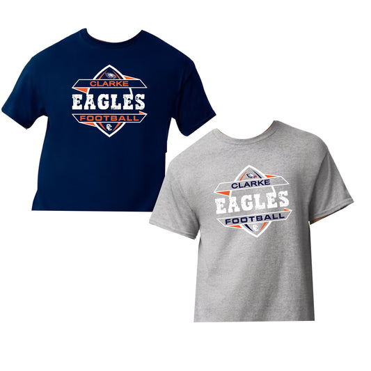 CCHS Football Short Sleeve T-Shirt Logo Design 2