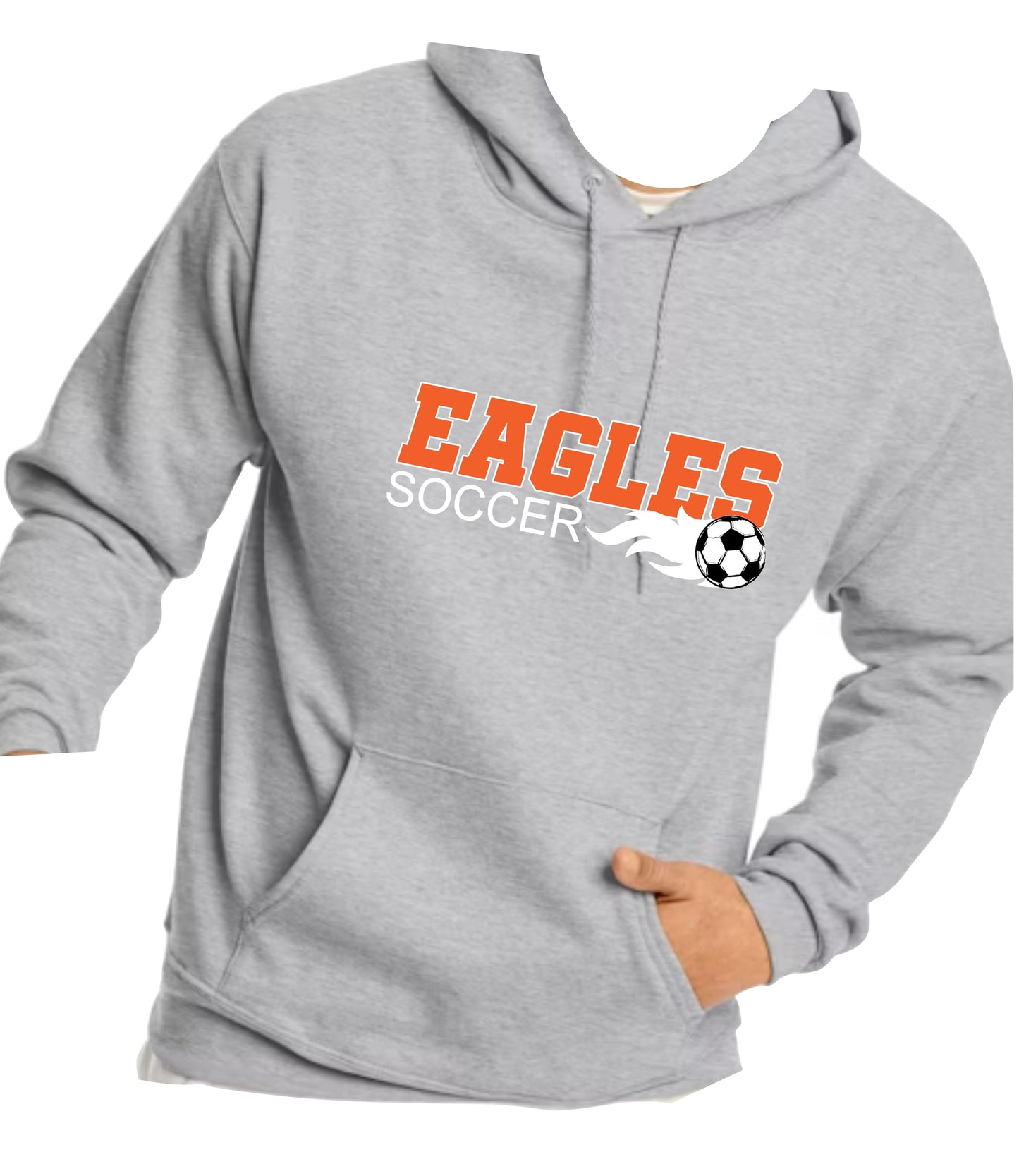 CCHS Soccer Hoodie Unisex Fit Logo Design 3