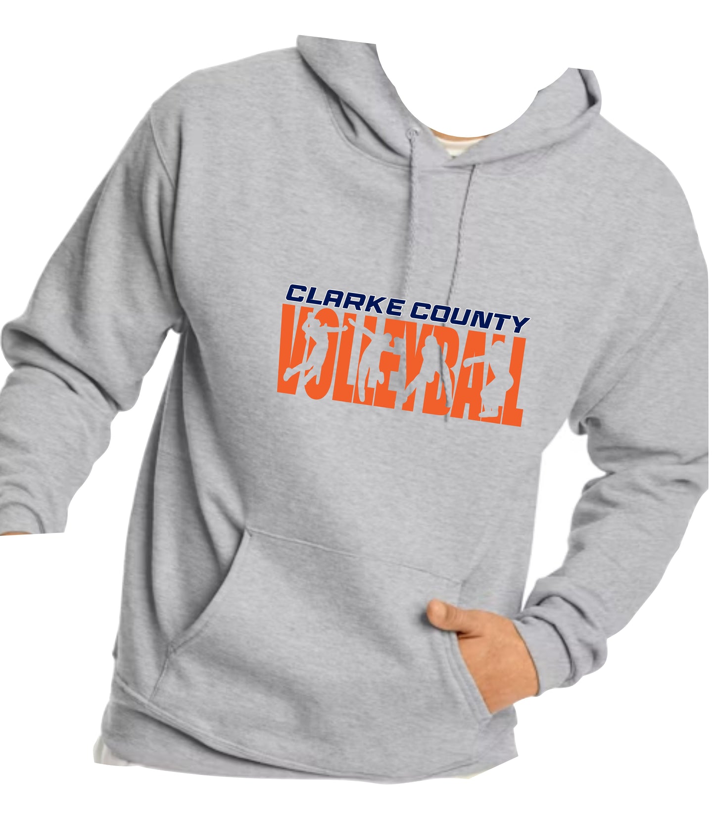 EAA Volleyball Hoodie Unisex Fit Logo Design 5