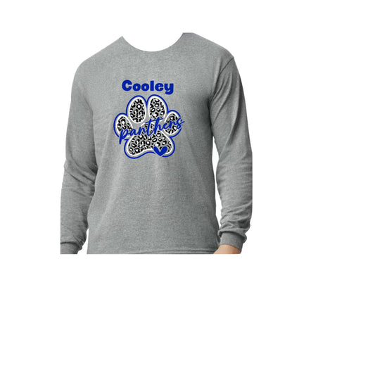 Cooley Youth Long Sleeve T-Shirt Paw Design