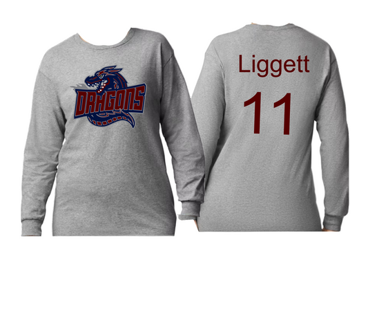 Dragon Soccer Youth Long Sleeve T Shirt