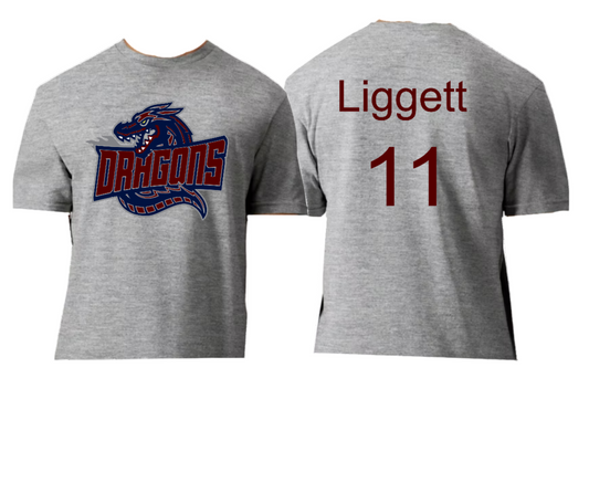 Dragon Soccer Adult Short Sleeve T Shirt